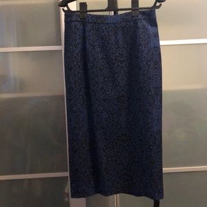 Leopard print pencil skirt